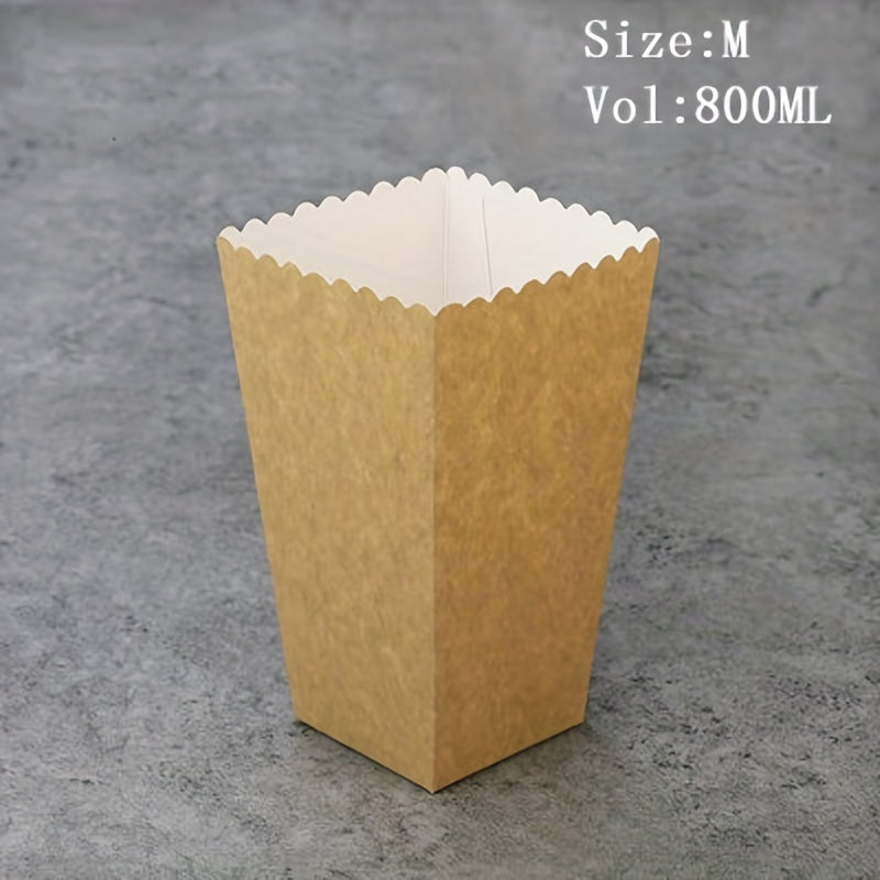 10pcs Popcorn & Chicken Rice Flower Packaging Box