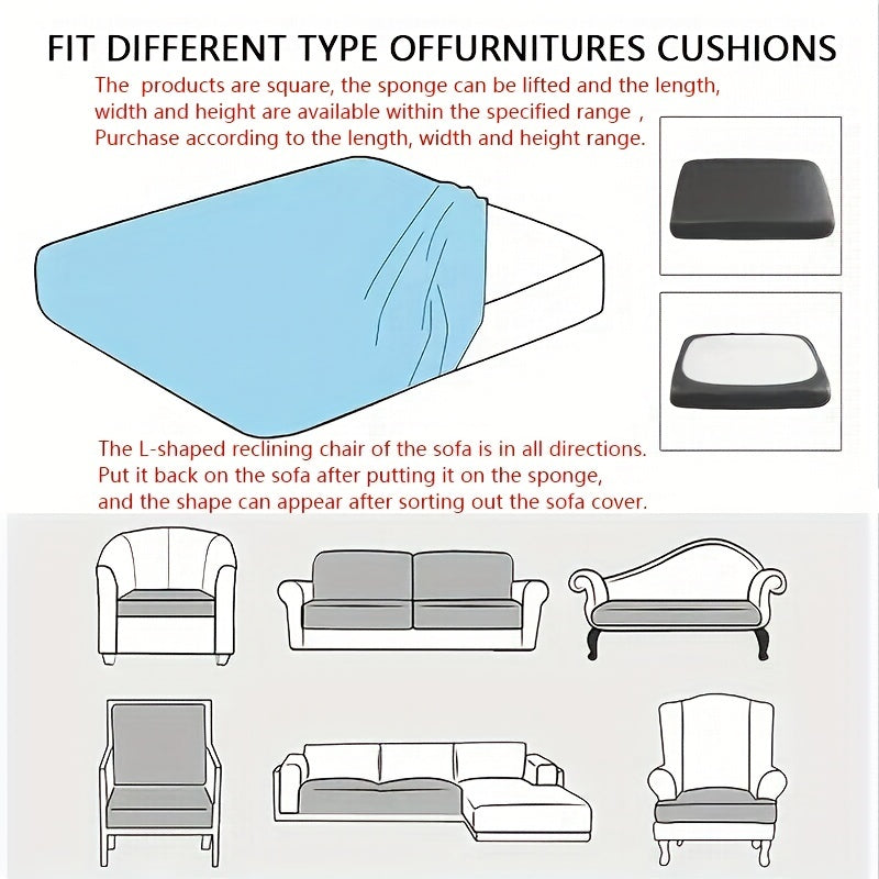 Anti Slip Sofa Cushion Cover with Elastic Band Universal Furniture Protector