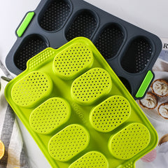 Non Stick Silicone Baguette Baking Tray with Handles
