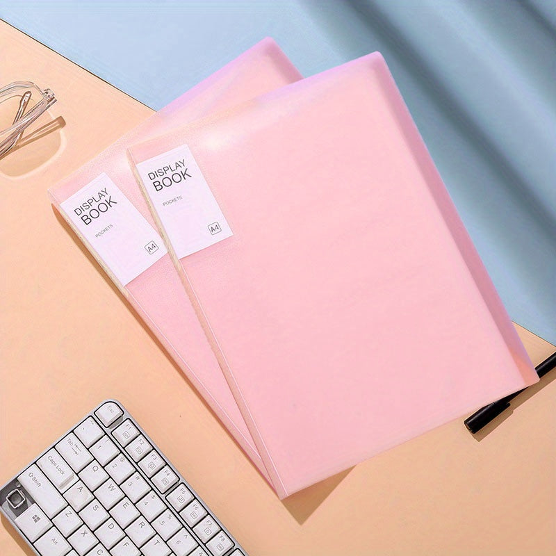 A4 Data Book Transparent Folder Pp Student Awards Test Organizer