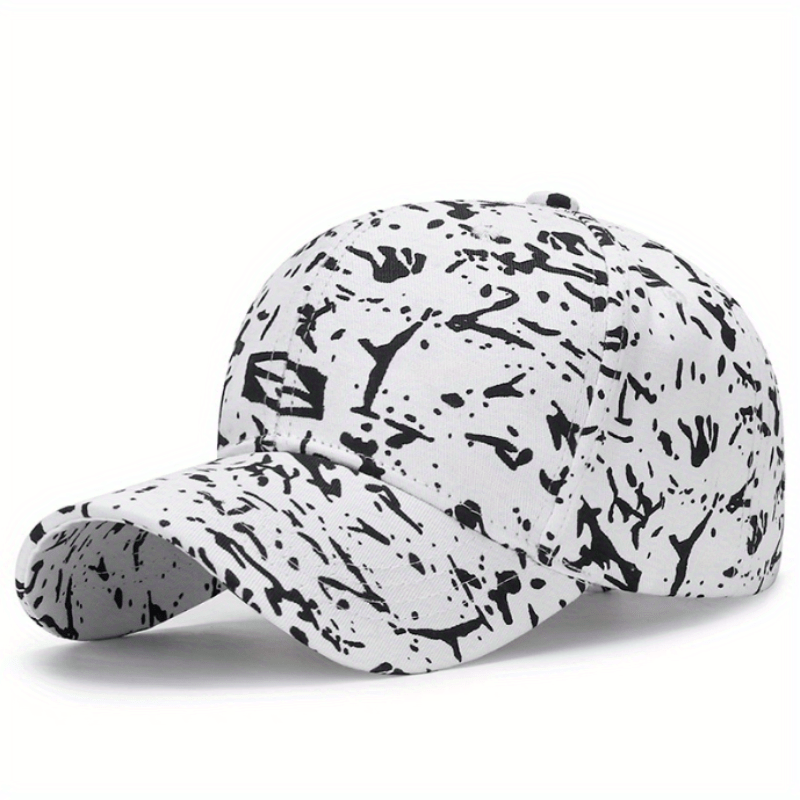 Dotted Print Cotton Baseball Cap Hip Hop Candy Casual Dad Hats Adjustable