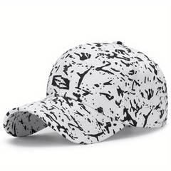 Dotted Print Cotton Baseball Cap Hip Hop Candy Casual Dad Hats Adjustable