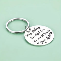 Inspirational Stainless Steel Keychain - Perfect Birthday Gift