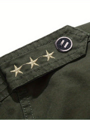 Casual Cotton Cargo Jacket Men's Outdoor