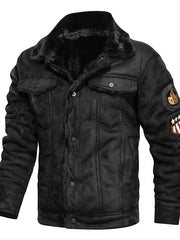 Men's Fur Integrated Thermal Jacket For Winter