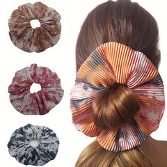 Large Tie Dye Scrunchies Hair Rope Ponytail Holder Accessories