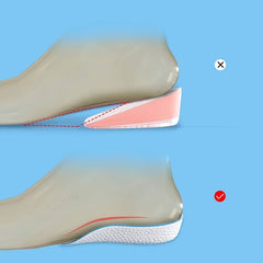 Breathable Half Insoles Heighten Heel Insert Shoe Pads Unisex Shoe Cushion