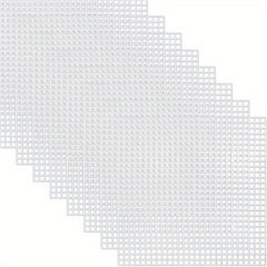 8pcs 7 Count Square Canvas Mesh 10x10cm Plastic Mesh for Embroidery Yarn