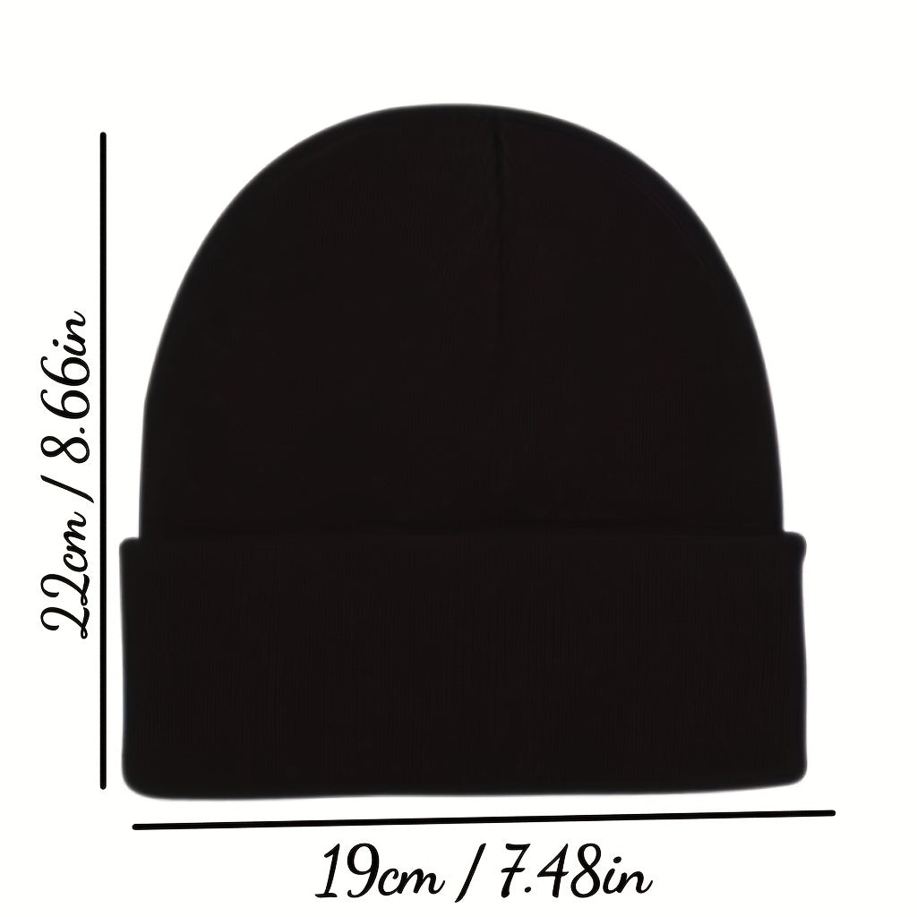 Anime Pattern Knit Beanie Hat Ear Protection
