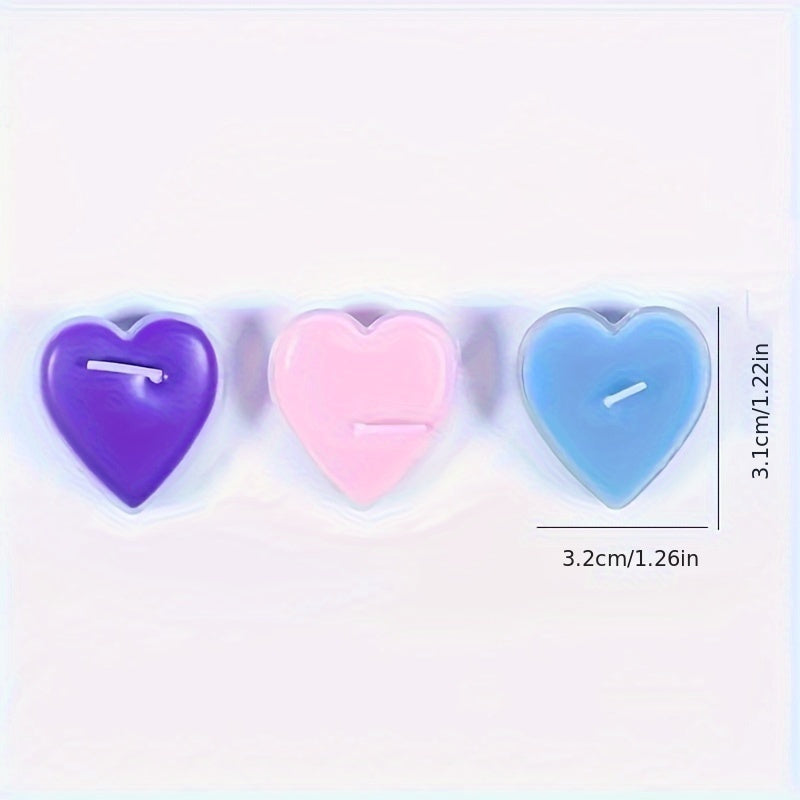 10pcs Heart Candles Romantic Wedding Dinner Outdoor Lighting