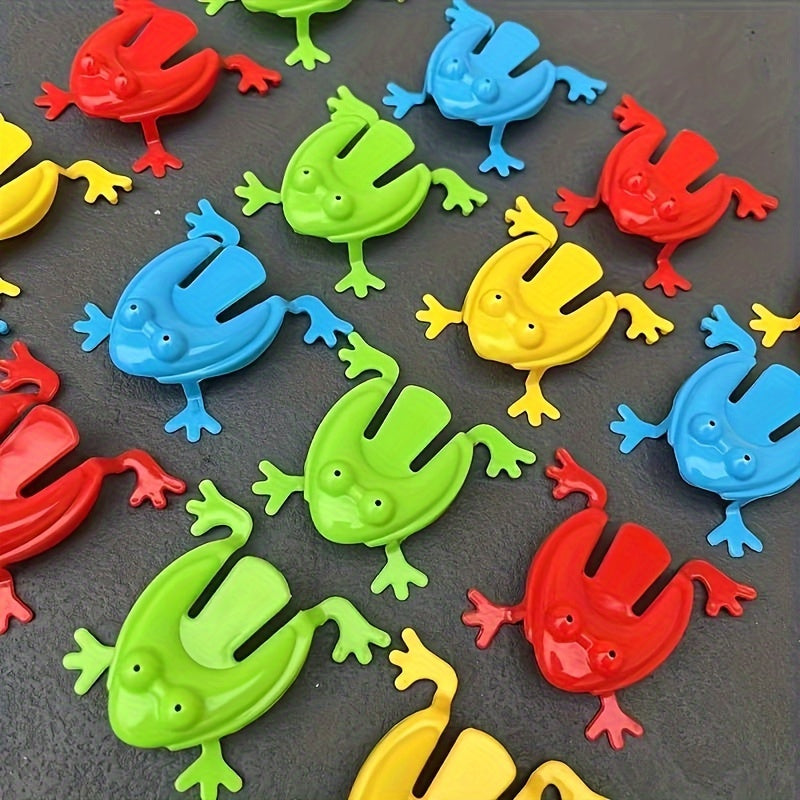 Mini Transparent Frog Jumping Toy 24pcs for Birthday Party and Teaching