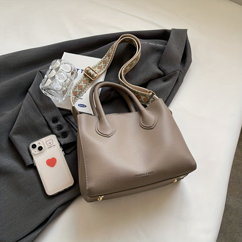 Vegan Leather Handbag Crossbody Satchel Purse