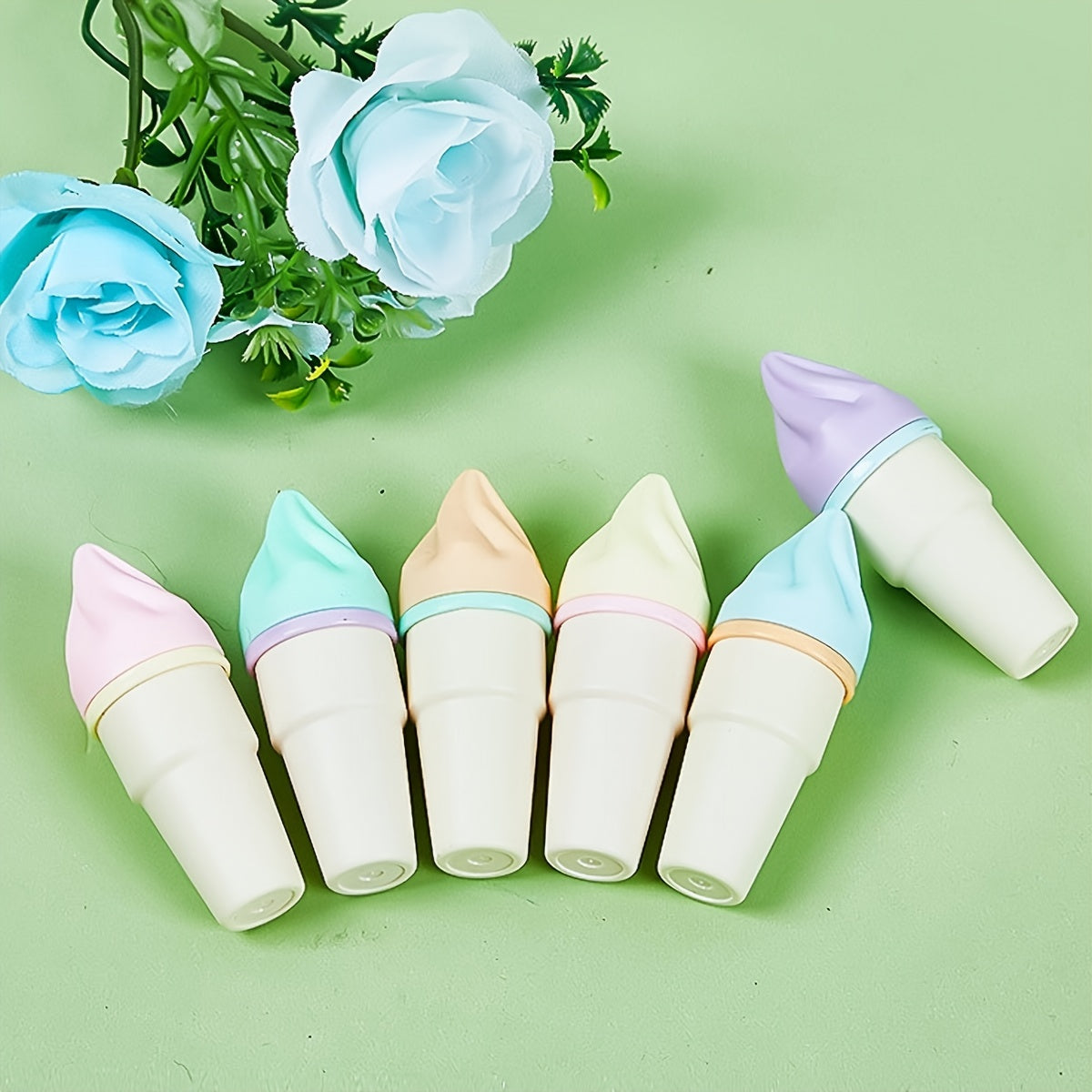 6pcs Portable Sweet Cone Fluorescent Marker Pen