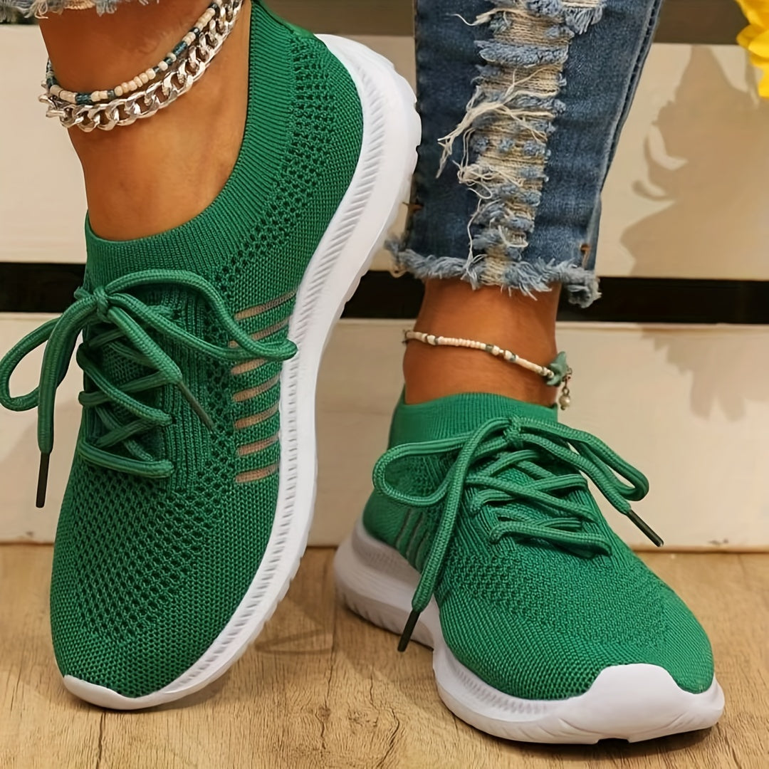 Women's Mesh Breathable Running Shoes Lightweight Low Top Sneakers