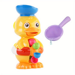Duck Spin Water Wheel Baby Bath Toy Yellow Duck Children Splash Water Toy
