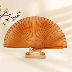 Solid Folding Fan DIY Vintage Blank Fan Props