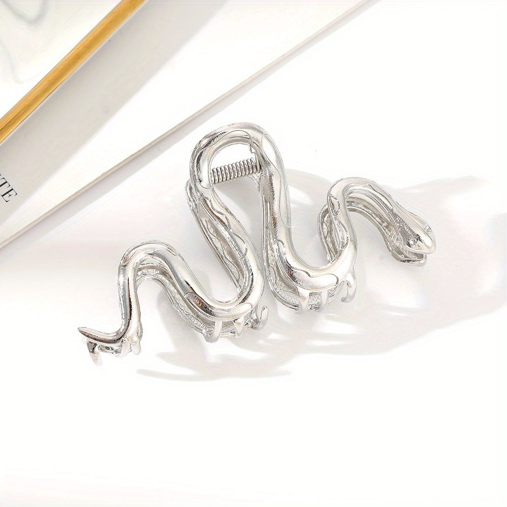 Snake Shaped Alloy Hair Clip