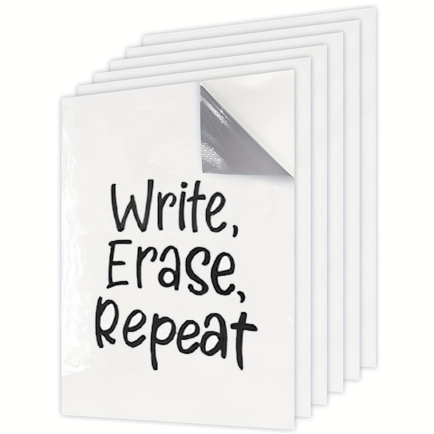 6pack Dry Erase Whiteboard Stickers A4 Size