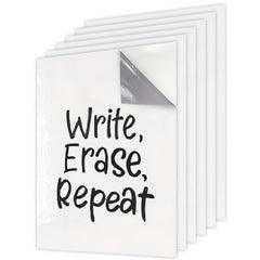 6pack Dry Erase Whiteboard Stickers A4 Size
