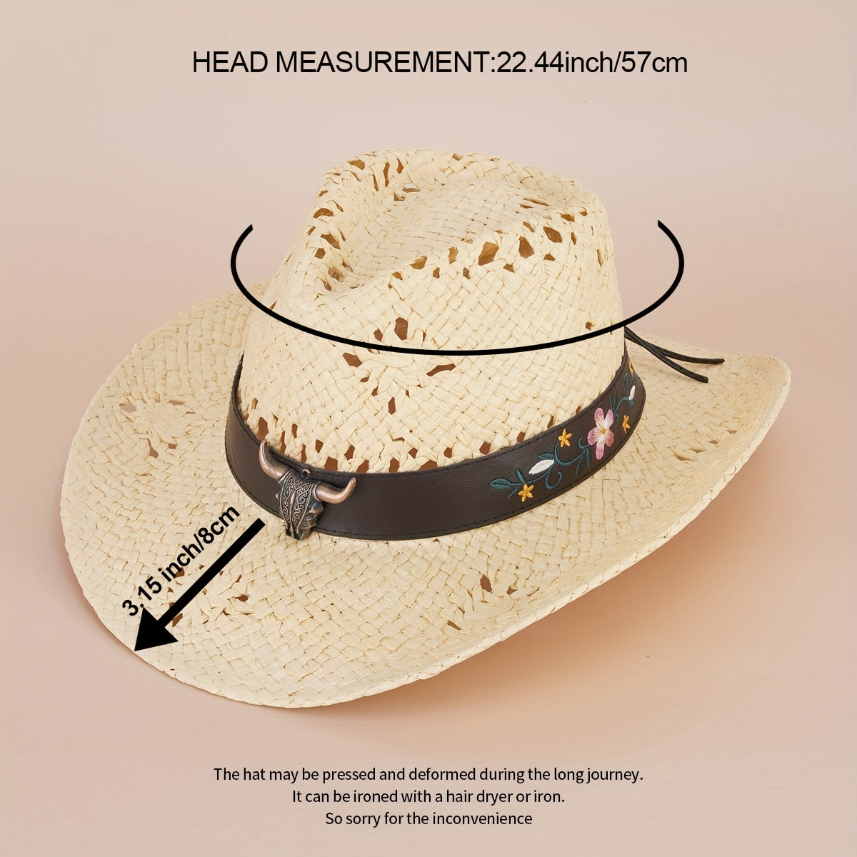 Spanish Retro Cowboy Straw Hat All-match Beach Hat
