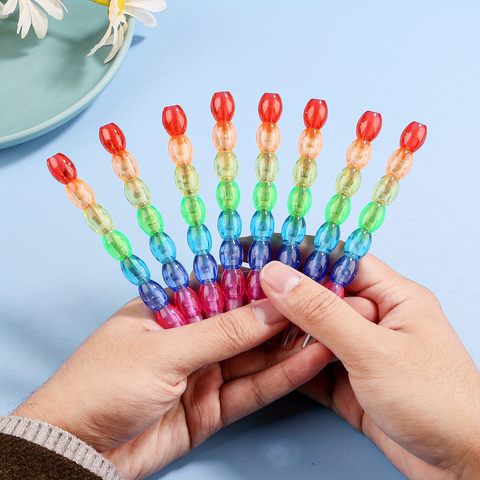 10pcs Sugar Gourd Stackable Pencils Back to School Supplies