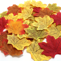 Thanksgiving Decoration Cloth Art Maple Leaf for Party Props