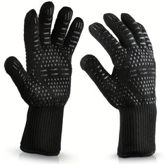 2PCS Silicone Non slip Oven Heat Resistant Gloves