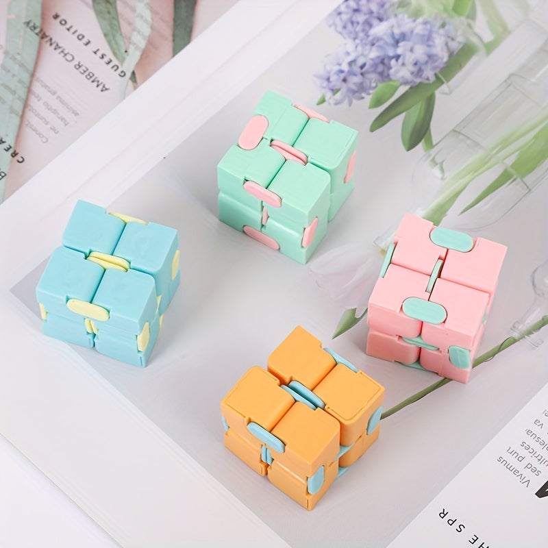 8pcs Infinity Flip Cube Toy Smooth Flip Mechanism Durable Plastic