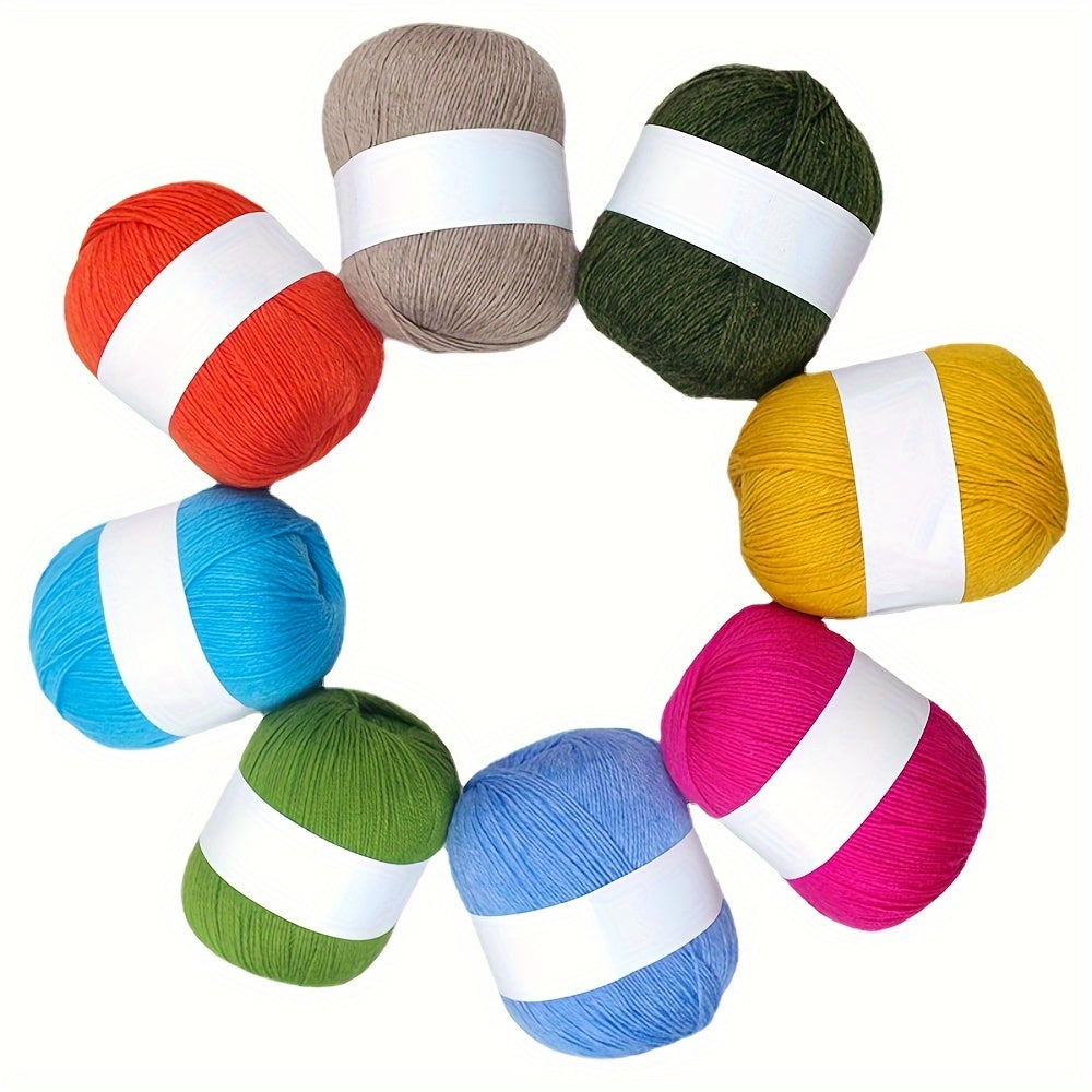 2pcs Hand Woven Cashmere Scarf Sweater Thread DIY Yarn 50g pc