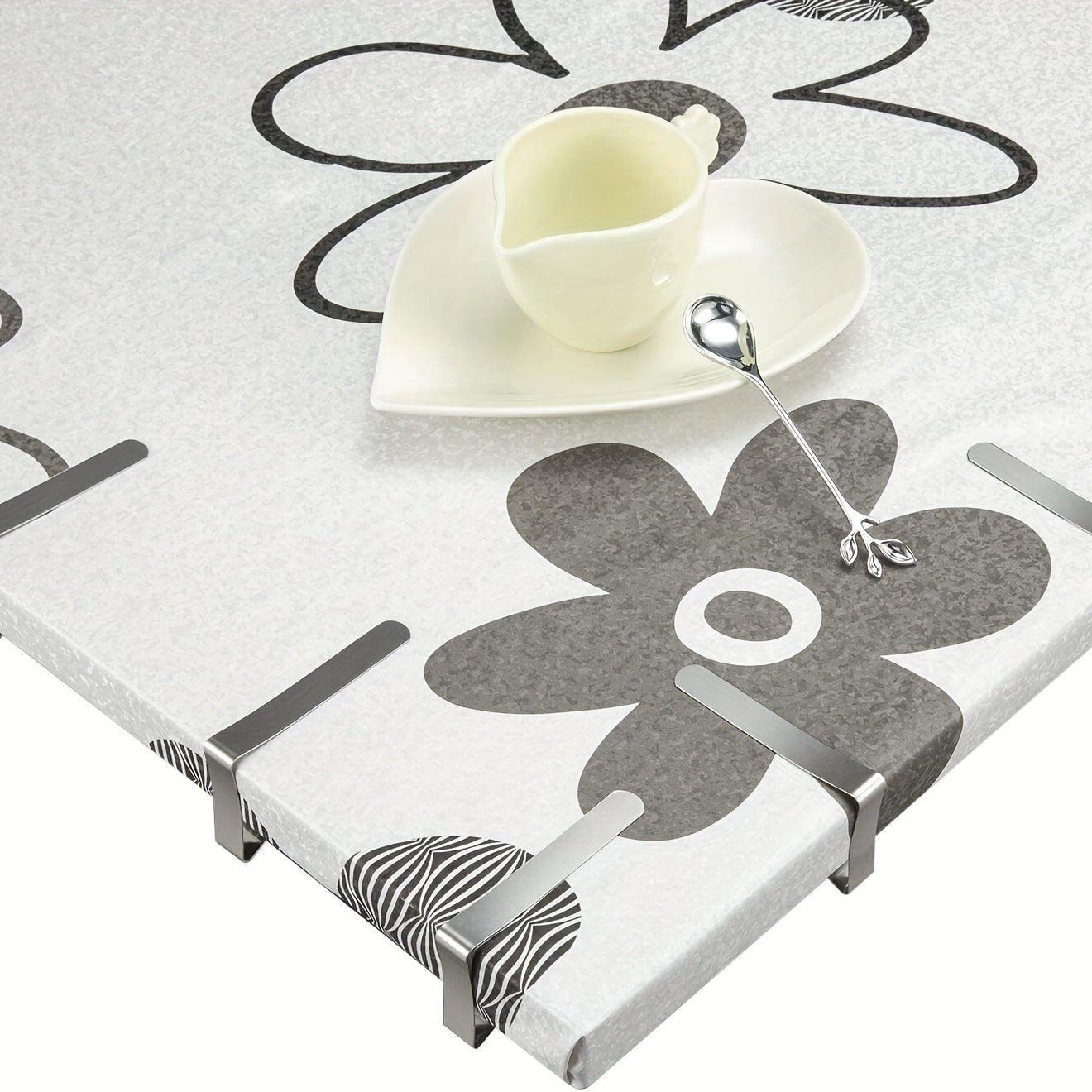 12pcs Tablecloth Clips Stainless Steel Table Cloth Clamps