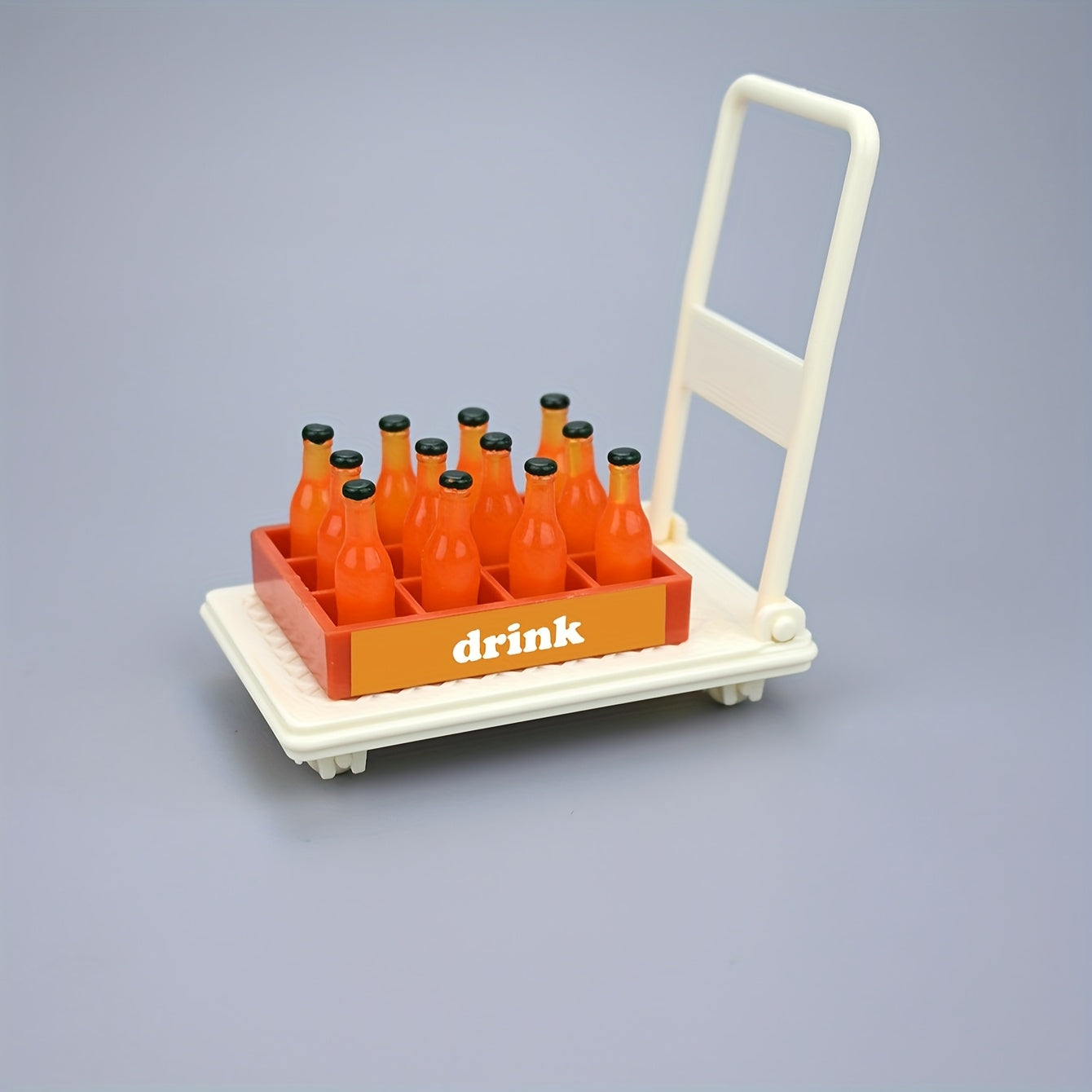 Vibrant Drinks Set Plastic Bottle Display for Dollhouse Playhouse