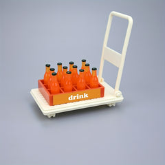 Vibrant Drinks Set Plastic Bottle Display for Dollhouse Playhouse