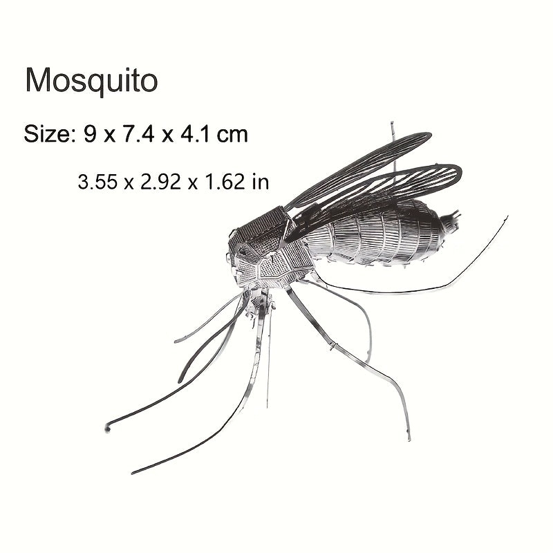 DIY Metal Insect Model 3D Puzzle Creative Toy Mosquito Craft Home Decor