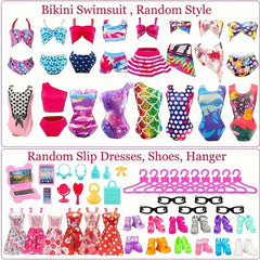 53pcs Doll Clothes and Accessories Set for 11.5 Inch Dolls
