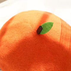 Vintage Orange Fruit Beret Candy Lightweight Painter Hats For Women