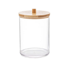 Clear Acrylic Qtip Holder Dispenser for Cotton Ball Swab Pad