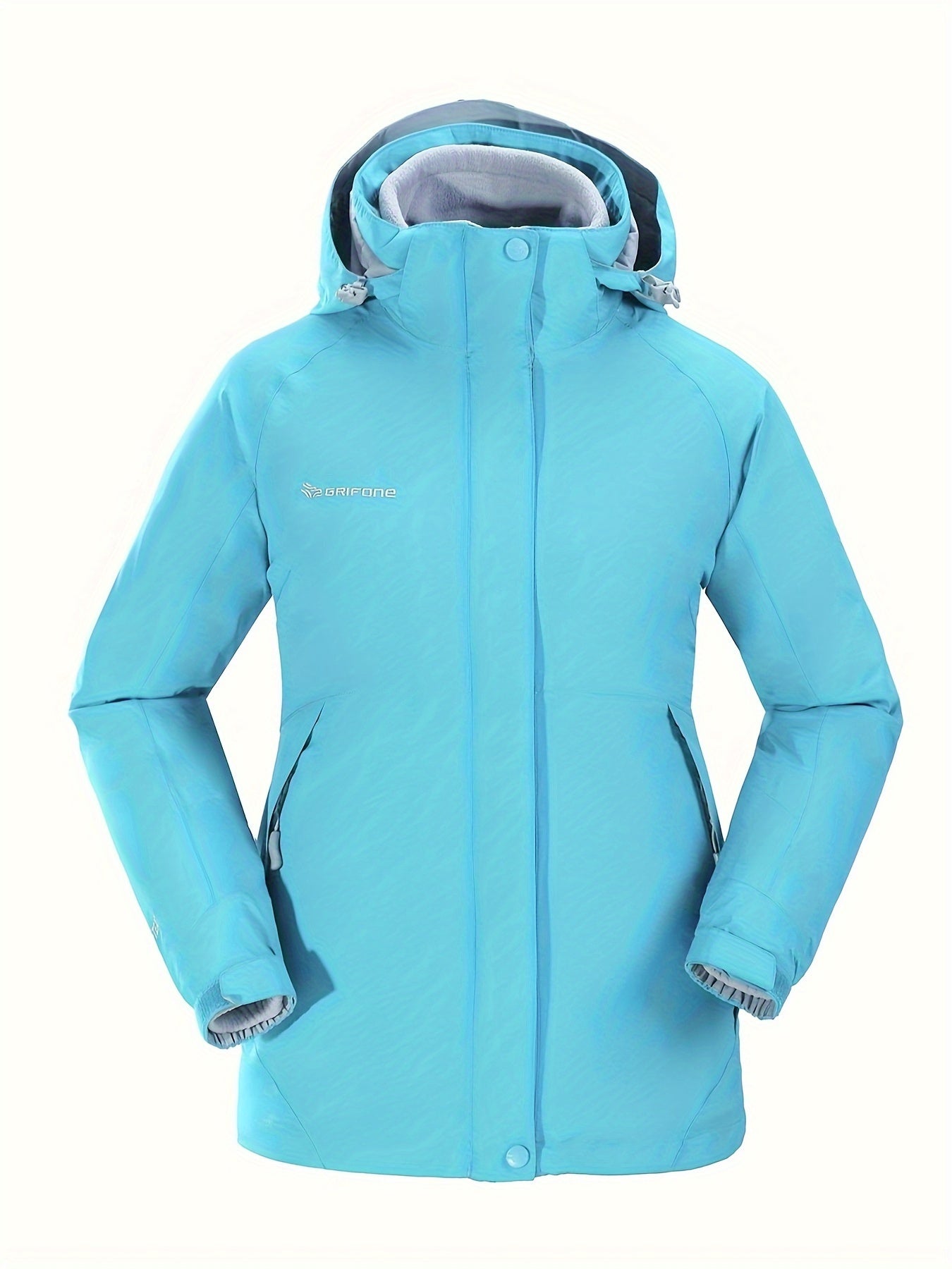 Women's 3-in-1 Ski Jacket Hooded Windproof Waterproof Coat