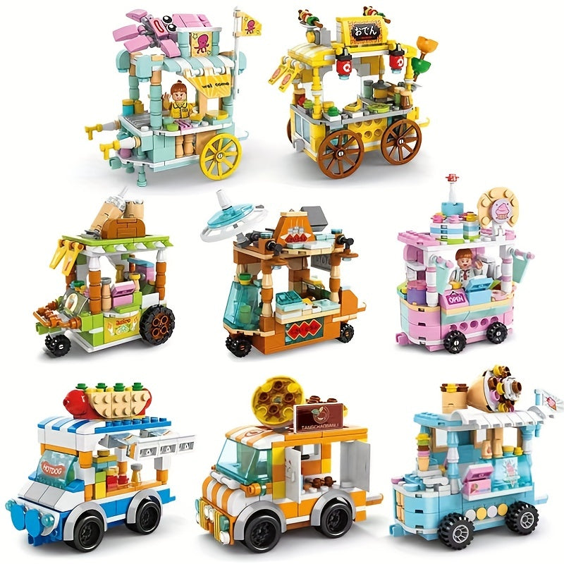 Snack Car Building Blocks Set for Kids