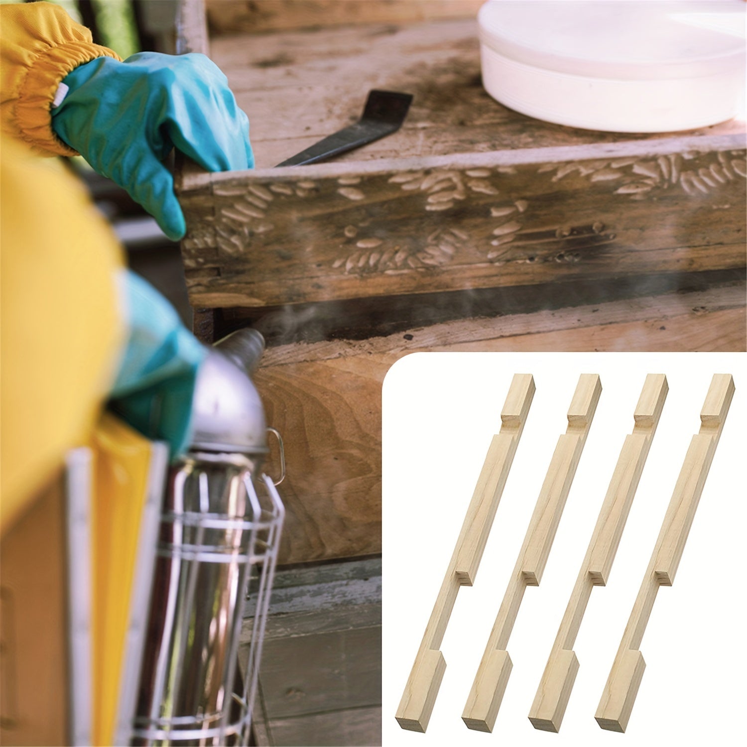 4pcs Beekeeping Guard Frame Outdoor Beehive Entrance Reducer