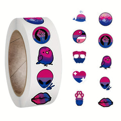 500pcs LGBT Pride Stickers Roll for Adults