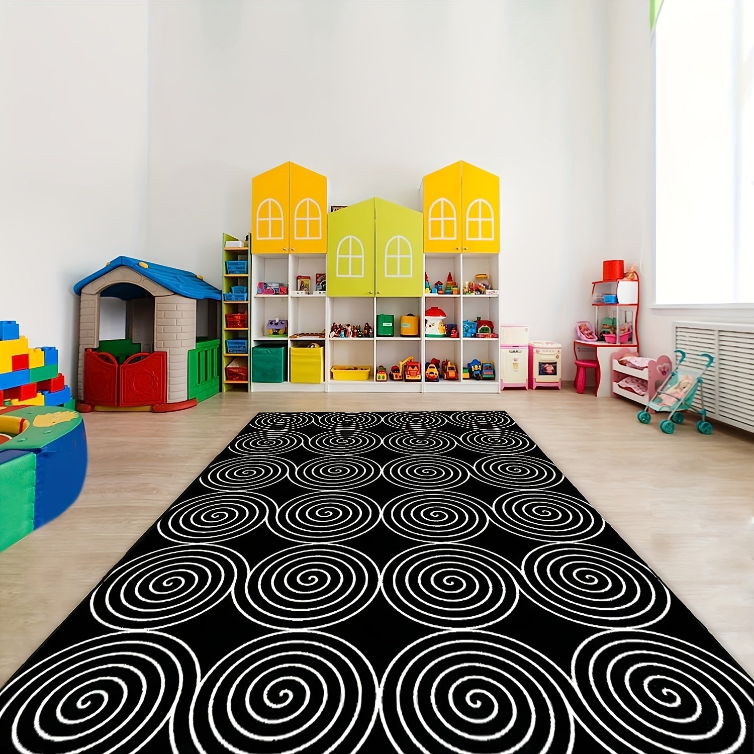 Elementary Children's Classroom Seating Rug Machine Washable