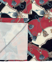  Baroque Print Button Up Shirt Dress