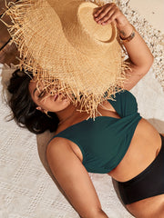  Sexy Twist Front Push Up Bikini Tank Top