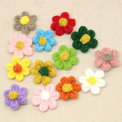2PCS Colorful Flower Hair Clip for Girls