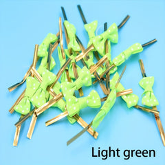 100pcs Colorful Butterfly Tie Silk Biscuit Bag Cable Tie
