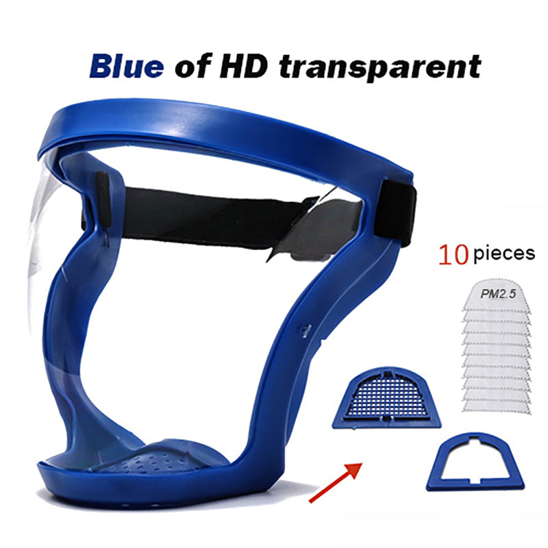Full Faceshield Reusable Anti-fog Safety Glasses Mask