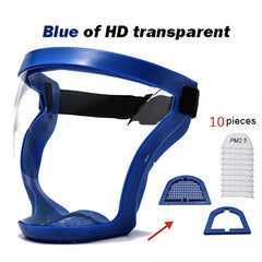Full Faceshield Reusable Anti-fog Safety Glasses Mask