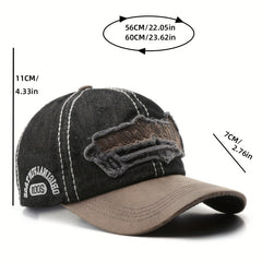 Japanese Retro Denim Peaked Cap Sun Protection Baseball