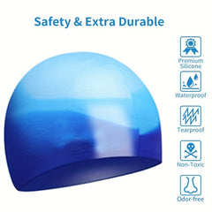 Unisex Silicone Swimming Cap Non-slip Ear Protection
