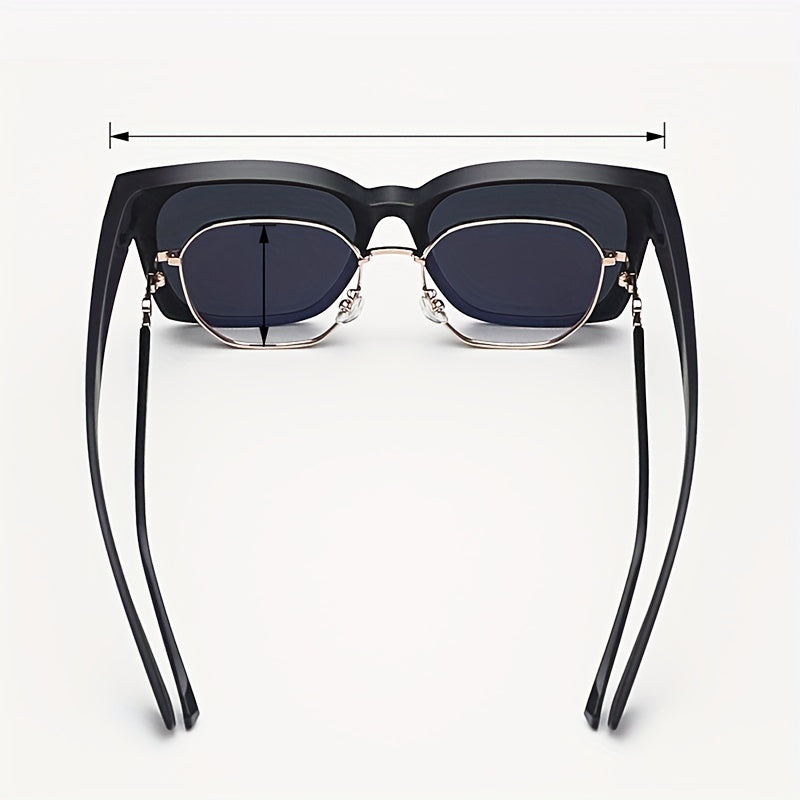 Fit Over Sunglasses Women Men Anti Glare UV400 Sun Shades for Driving